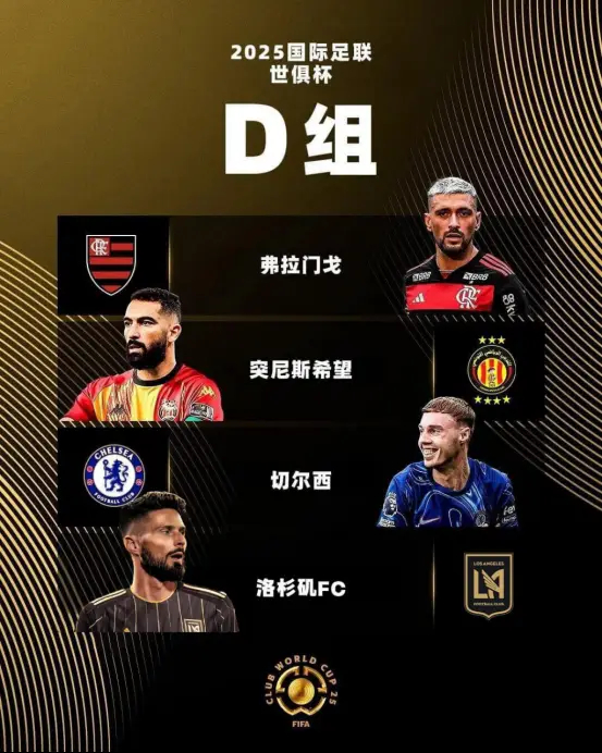 2025世俱杯D組：切爾西頭號(hào)熱門，洛杉磯FC頂替萊昂進(jìn)死亡之組