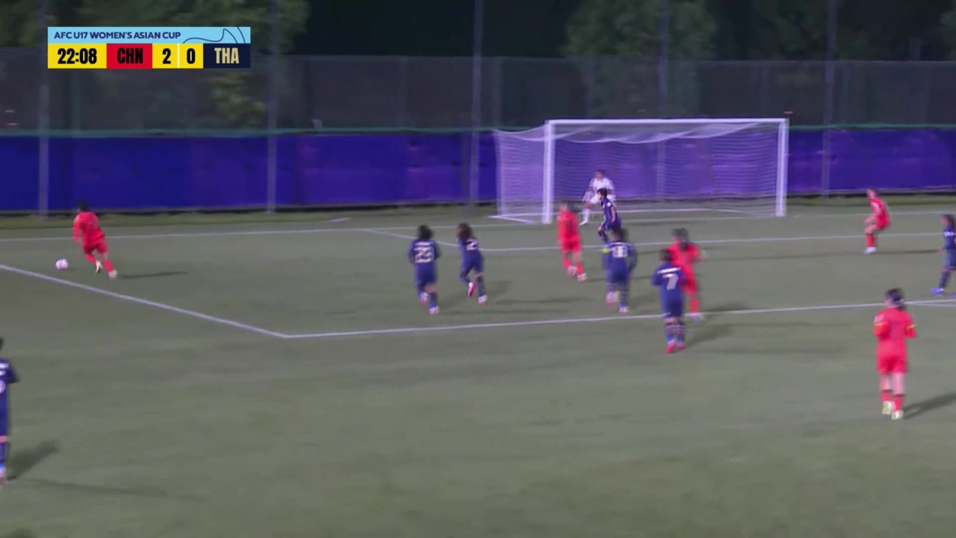 U17女足3-0領(lǐng)先！成宛迪門前頭球破門建功
