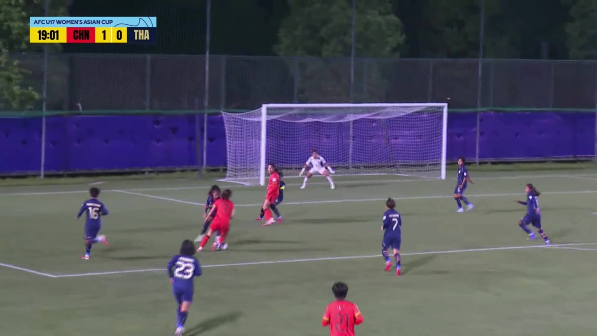 U17中國女足2-0領(lǐng)先！李啟嫻門前包抄破門